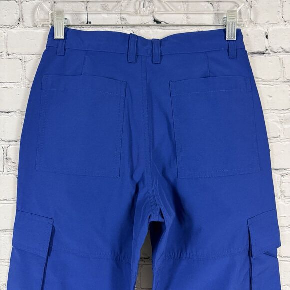 Stussy Cargo Pants Alpine Blue High Waisted Lightweight Women Size 3 US Small S - Picture 12 of 16